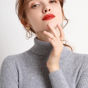 VILZSTUDIOS Stylish Knit Turtleneck Sweater
