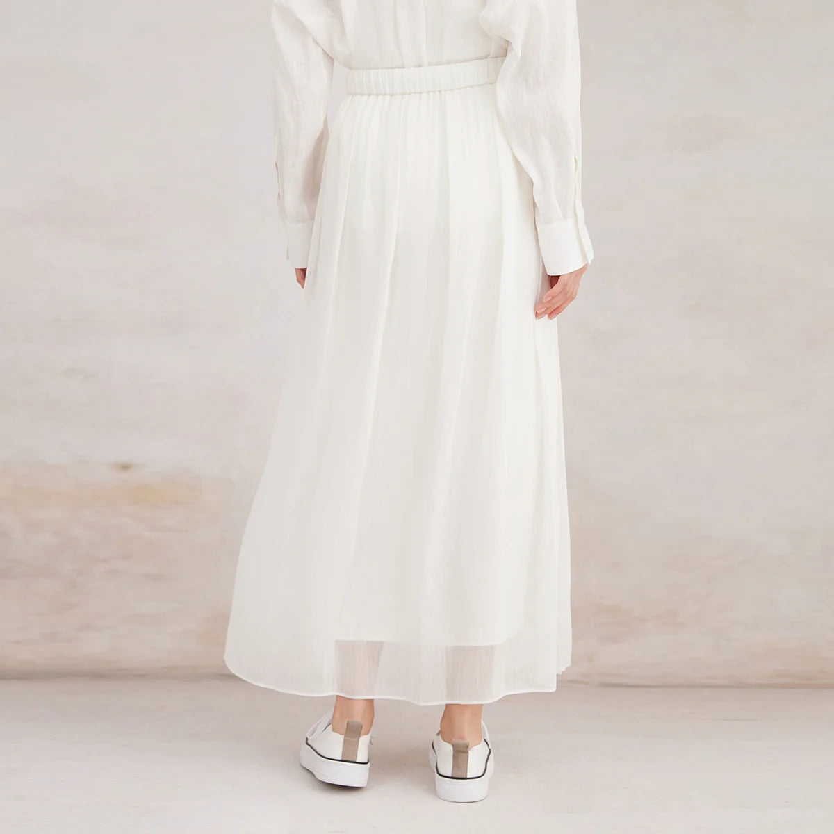 VILZSTUDIOS High Quality Linen Silk Skirts