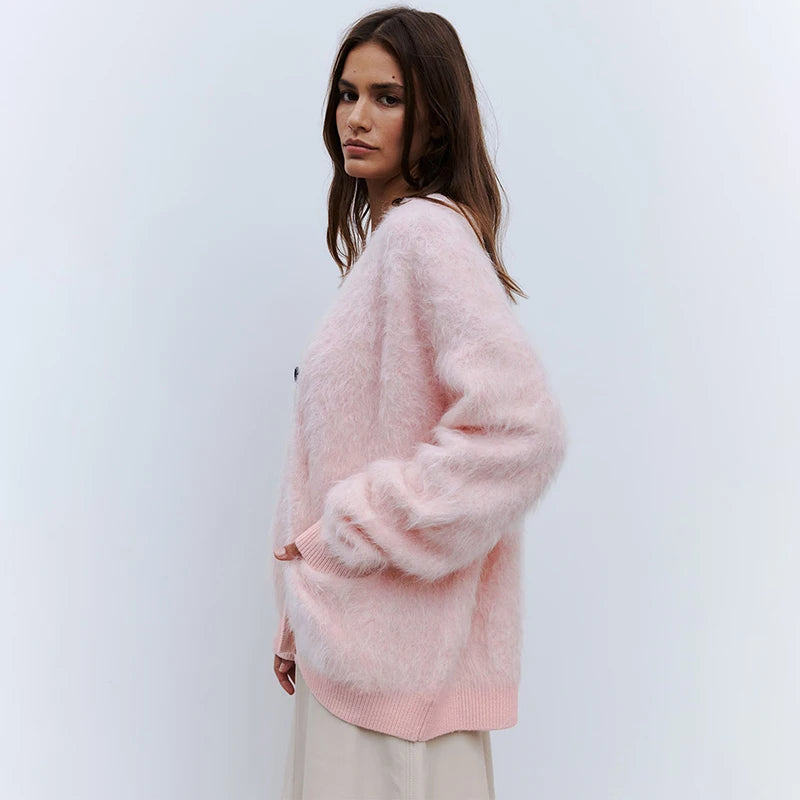 VILZSTUDIOS Soft Mink Velvet Cardigan
