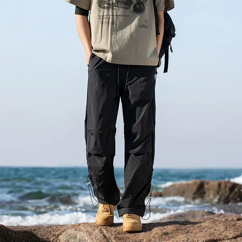 VILZSTUDIOS Waterproof Drawstring Cargo Pants