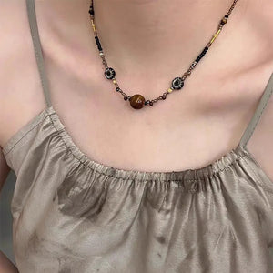 VILZSTUDIOS Elegant Natural Party Stone Necklace