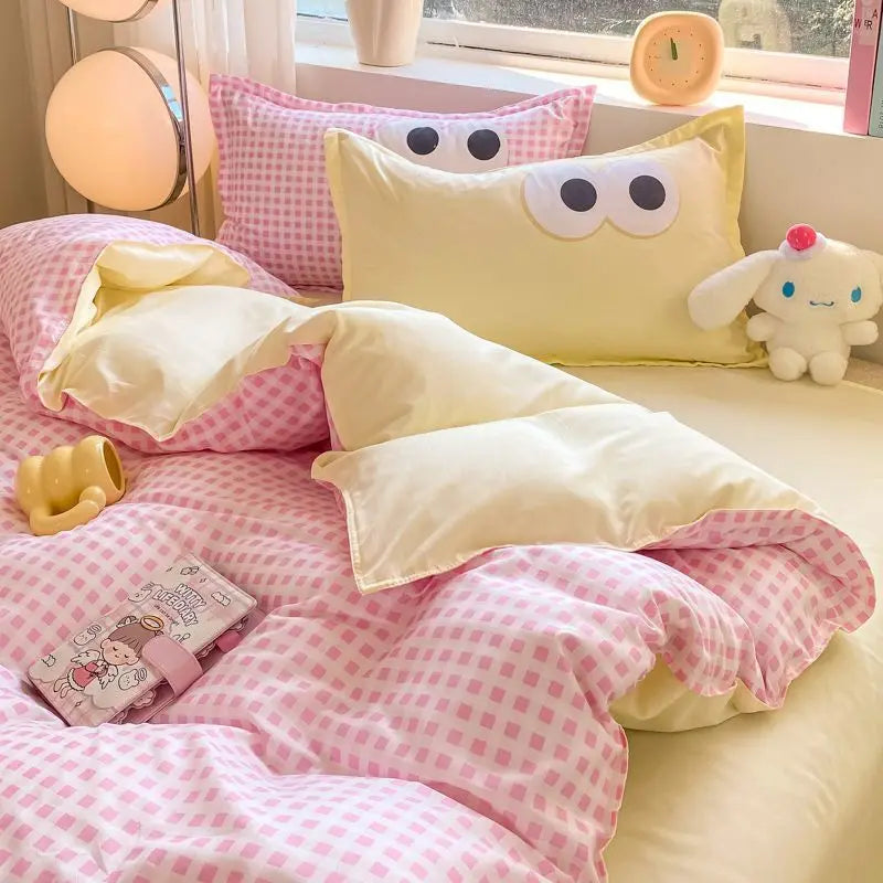 VILZSTUDIOS Vibrant Wondering Eyes Duvet Cover Bedding Set