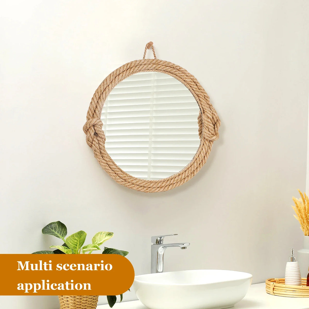 VILZSTUDIOS Home Decor Nordic hanging  mirror creative hanging wall sofa porch homestay style background wall decor makeup mirror