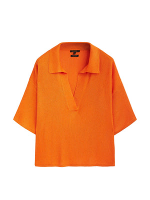 VILZSTUDIOS Summery Loose Polo Neck T-Shirt