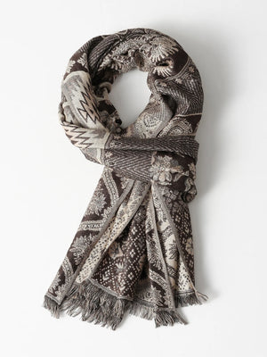 VILZSTUDIOS Jacquard Soft Warm Scarf
