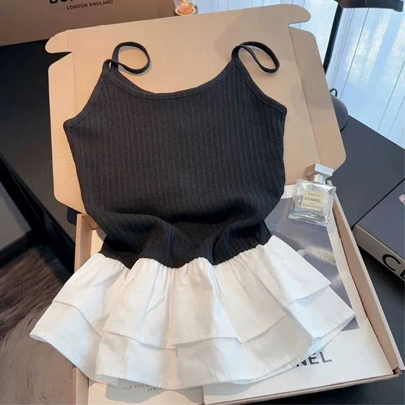 VILZSTUDIOS Stylish Tennis Top & Skirt Set