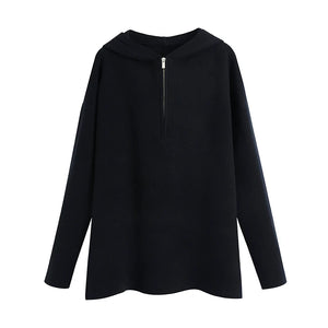 VILZSTUDIOS Fuzzy Woolen Knitted Hoodie