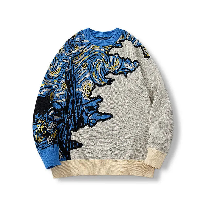 VILZSTUDIOS Van Gogh Inspired Knitted Sweater
