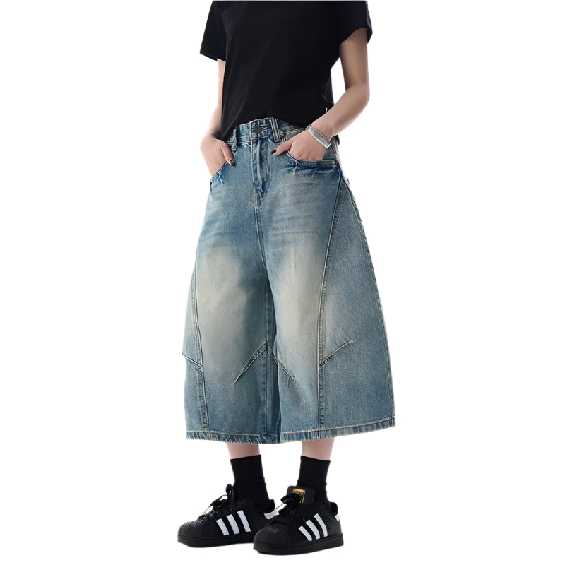 VILZSTUDIOS Vintage Gothic High Waist Jorts