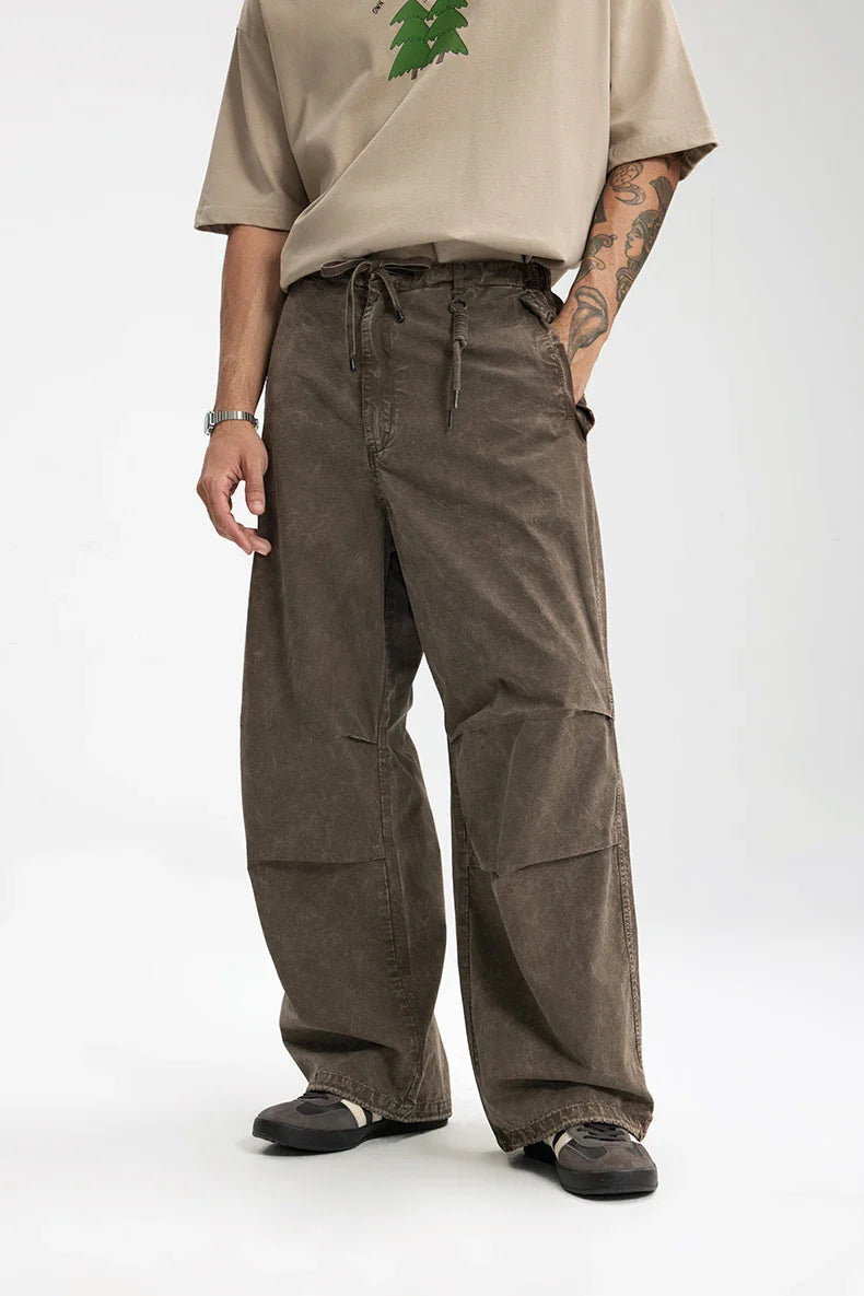 VILZSTUDIOS Heavy Washed Straight Leg Pants