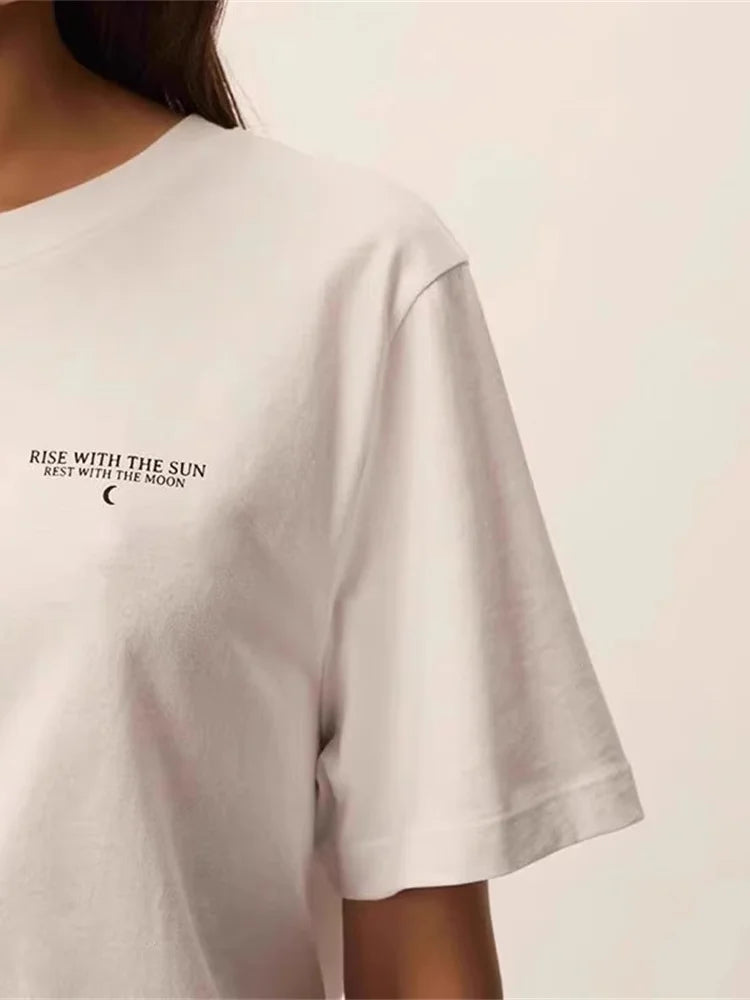 VILZSTUDIOS Square Cashew Print Cotton T-Shirt