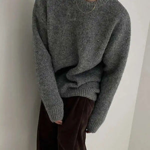 VILZSTUDIOS Casual Loose Round Neck Sweater
