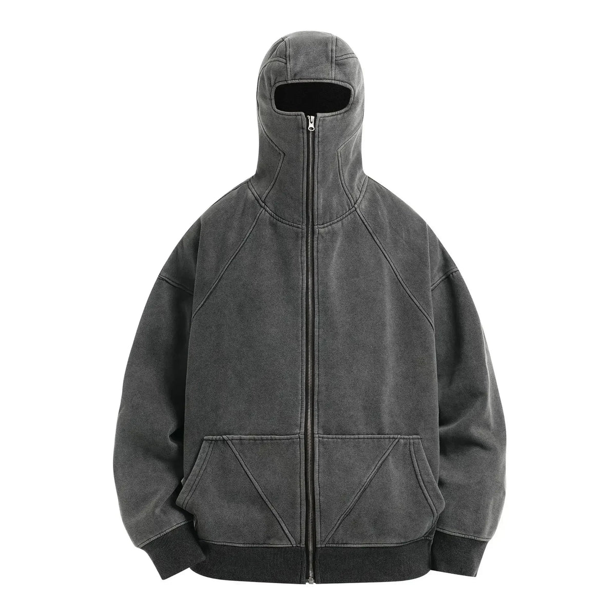 VILZSTUDIOS Washed Gray Classic Ninja Hoodie