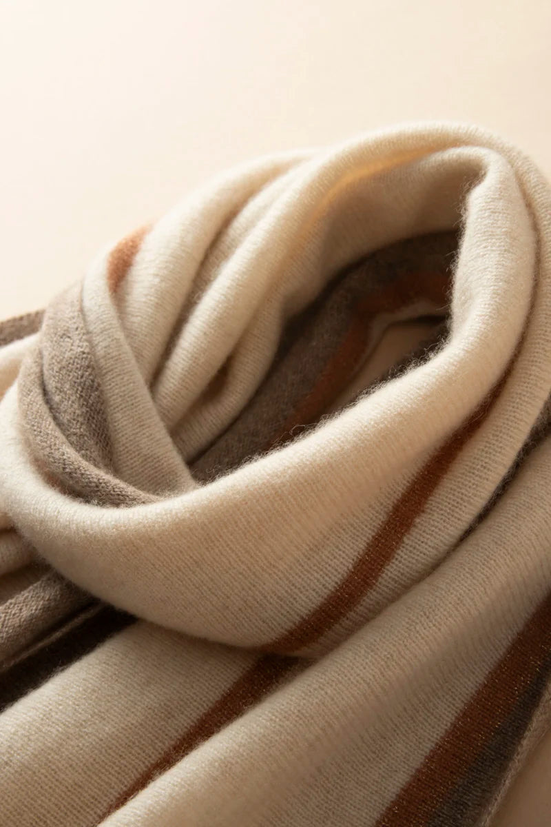 VILZSTUDIOS A-class High-quality 100% Cashmere New Cashmere Scarf 100% Knitted Warm Neck-Protecting High-end Fashion Wild Color in Winter.