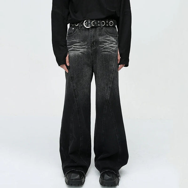 Vintage Baggy American Style Wide Leg Jeans