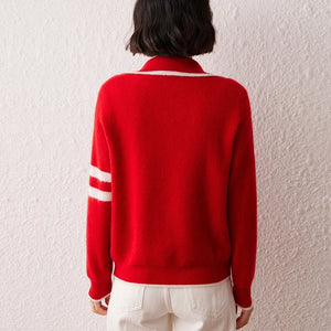VILZSTUDIOS Cozy Zipped Turtleneck Cashmere Sweater