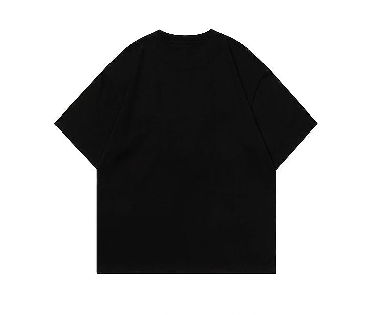 VILZSTUDIOS Oversized 3D Fluffy Dog Graphic T-Shirt