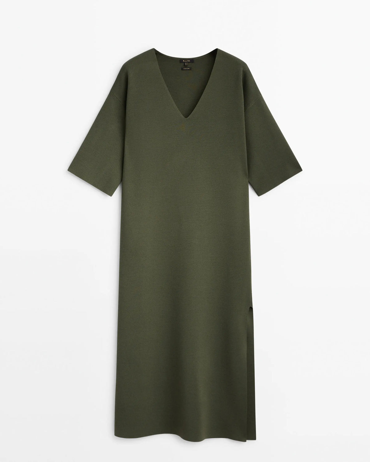 VILZSTUDIOS Casual Knitted Midi Dress with Slit
