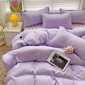 VILZSTUDIOS Vibrant Plaid Nordic Duvet Bedding Set