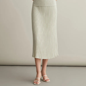 VILZSTUDIOS Elegant High Quality Merino Wool Skirt