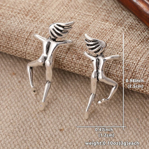 VILZSTUDIOS Stylish Silver 3D Character Clip Earring