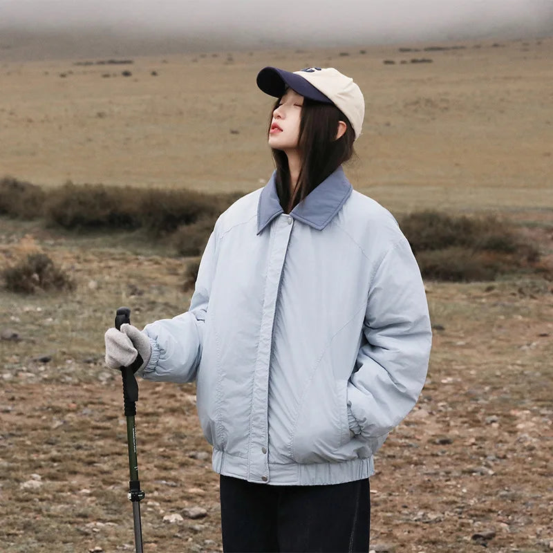 VILZSTUDIOS Simple Retro Bomber Jacket