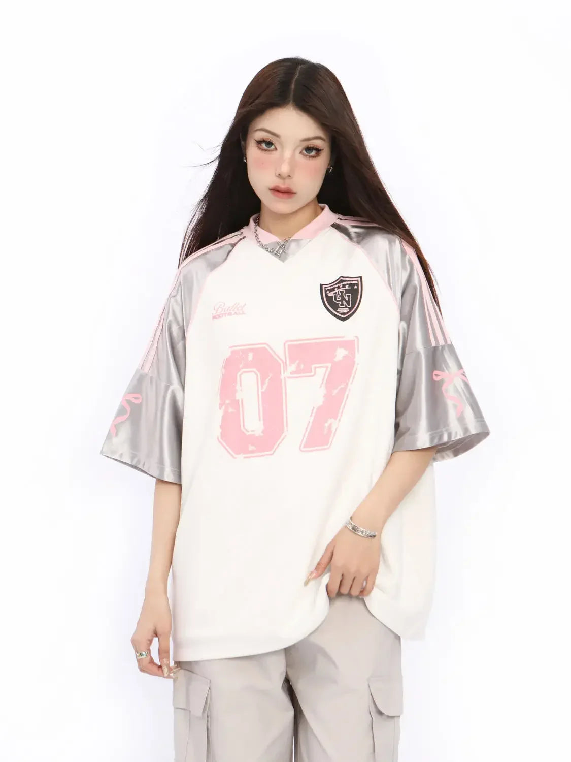 VILZSTUDIOS Retro Silver Jersey Number 3 T-Shirt