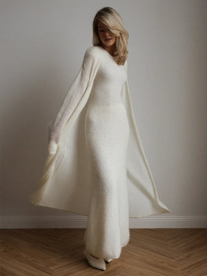 VILZSTUDIOS Elegant Knitted Sleeveless Maxi Dress
