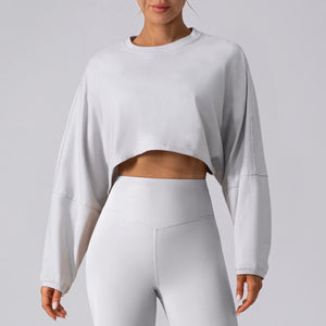 VILZSTUDIOS Breathable Long Sleeve Sports Crop Top