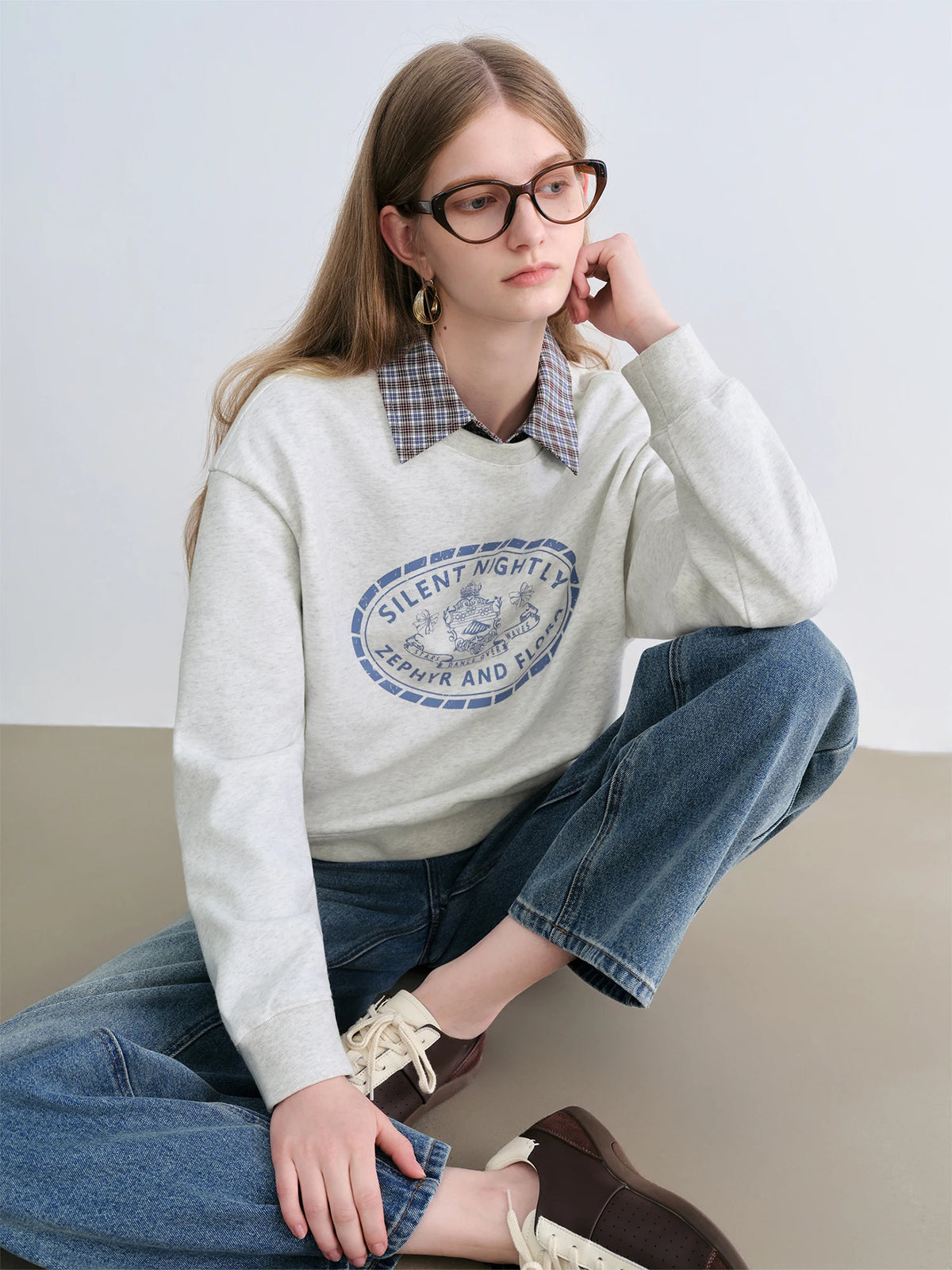 VILZSTUDIOS Vintage College Style Sweater