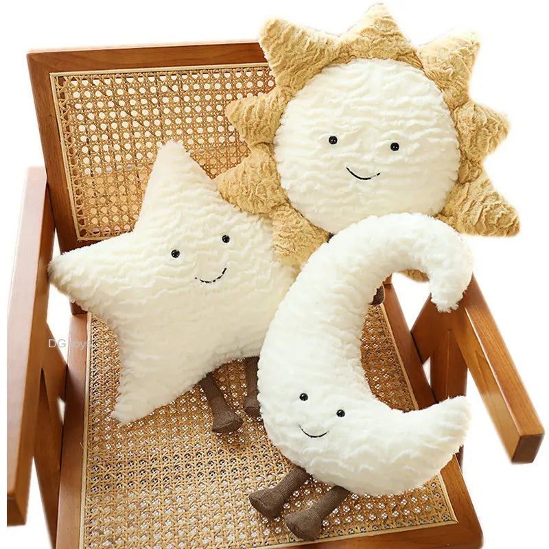 VILZSTUDIOS Soft Moon & Star & Sun Plush Cushions