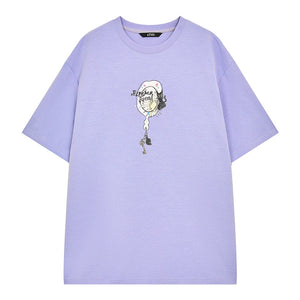 VILZSTUDIOS Sweet Printed Casual Short Sleeve T-Shirt