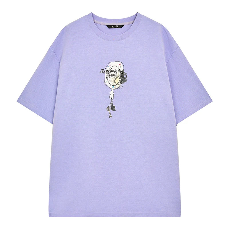 VILZSTUDIOS Sweet Printed Casual Short Sleeve T-Shirt