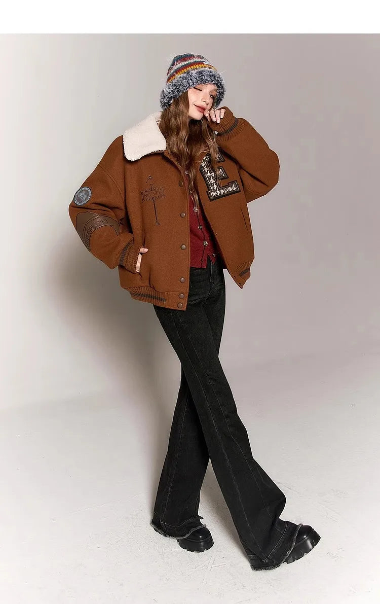 VILZSTUDIOS Winter Baseball Varsity Jacket