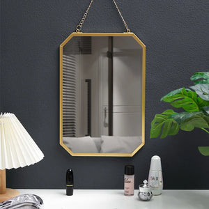 VILZSTUDIOS Nordic-Style Wrought Iron Square Wall-Mounted Mirror BathroomWall-Mounted Vanity Mirror Wall-Mounted Makeup
