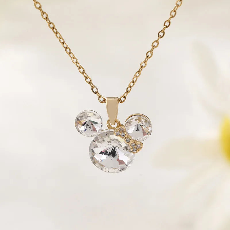 VILZSTUDIOS Disney Cartoon Colorful Zircon Pendant Necklace