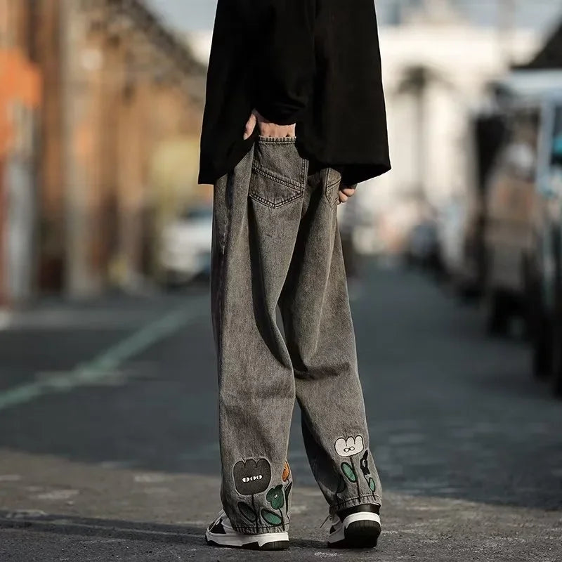 VILZSTUDIOS Vintage Straight Leg Baggy Denim Jeans