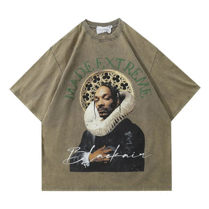 VILZSTUDIOS Extreme Graphic Rap Character Short T-Shirt