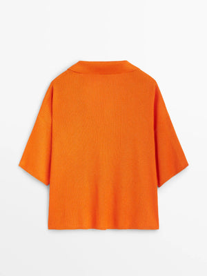 VILZSTUDIOS Summery Loose Polo Neck T-Shirt
