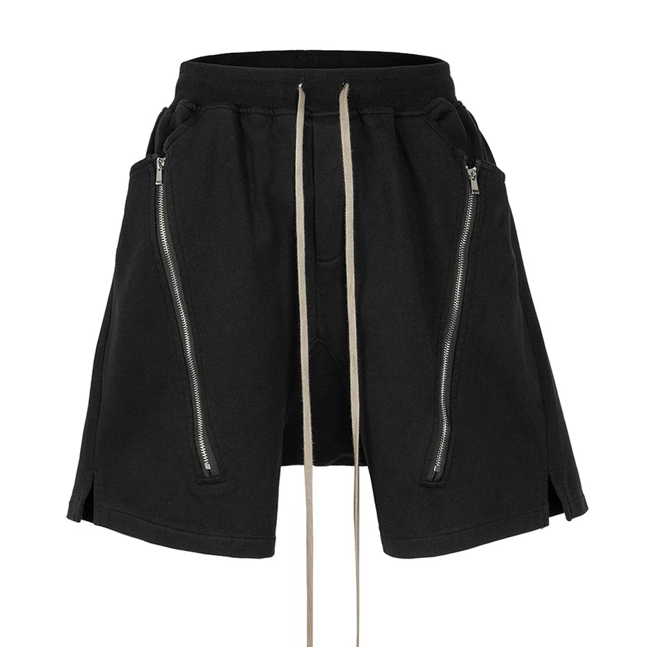 VILZSTUDIOS Casual Double Zipper Cargo Shorts