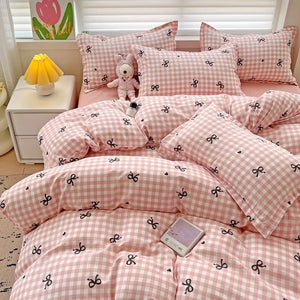 VILZSTUDIOS Vibrant Plaid Nordic Duvet Bedding Set