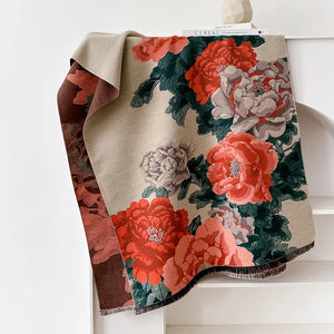 VILZSTUDIOS Two-Sided Jacquard Cashmere Scarf