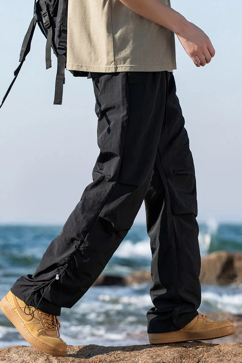 VILZSTUDIOS Waterproof Drawstring Cargo Pants