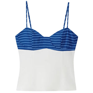 VILZSTUDIOS Chic Striped Camisole & Mini Skirt Set