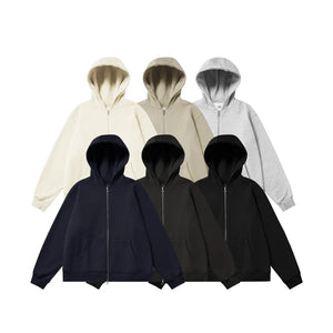 VILZSTUDIOS Premium Trendy Fleece Full Zip Hoodie