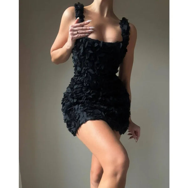 Floral Lace Elegant Sleeveless Backless Dress