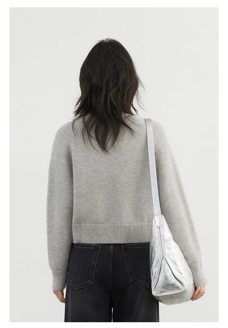 VILZSTUDIOS Basic Loose Knitted Sweater