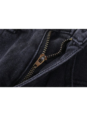VILZSTUDIOS High Waist Loose Shorts Jeans