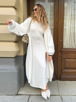 VILZSTUDIOS Cozy Knitted Maxi Cardigan