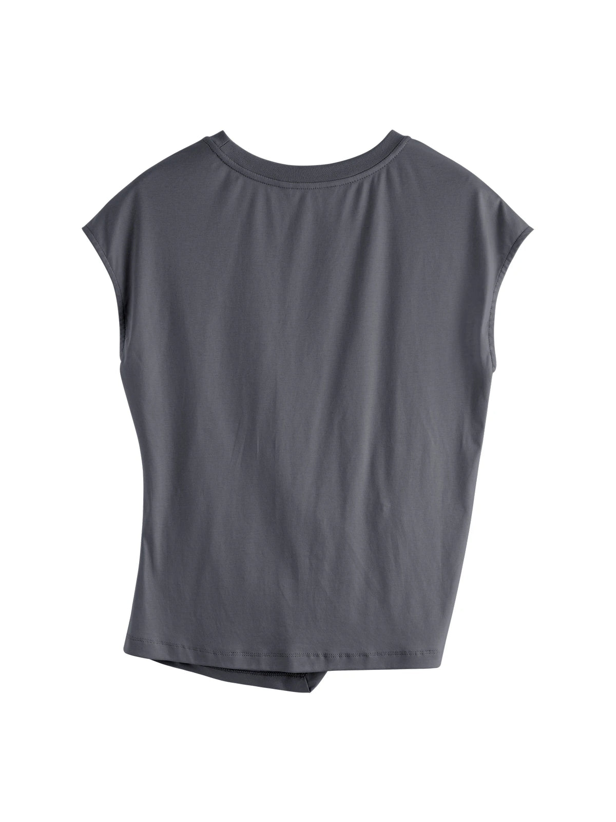 VILZSTUDIOS Petite Round Neck Twist Knot T-Shirt